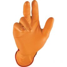 Guanti monouso Grip Orange taglia 9 nitrile arancione 50 pezzi/scatola