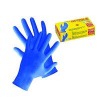 Guanti in nitrile senza polvere azzurri - tg. xl in confezioni da pz.100 (pg506.22)