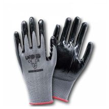 Guanti in nitrile – Taglia: 7 – Tessuto: poliestere nero, Rivestimento: nitrile grigio – Normativa: EN388:20164131X