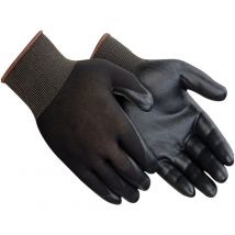 STI - Guanti Spalmati in Nitrile Nero taglia 10 xl da lavoro alta qualita giardinaggio meccanica moto