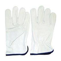 Guanti da lavoro in pelle bovina bianco - tg.9
