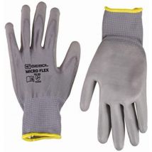 Guanto Micro-Flex Grigio Taglia 8