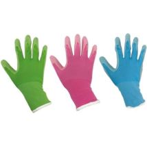 Guanto da Giardinaggio in Nitrile – 1830945 – Alta Resistenza allo Strappo e all'Abrasione – Colori Assortiti – HAND