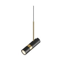Look 1P – lampada da soffitto con riflettore nero – alluminio, 60mm diametro, 170mm lunghezza – design moderno