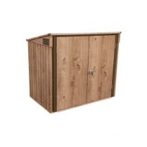 Duramax - Guarda Cubos De Basura Para Guardar Cubos Color Marron Imitacion Madera