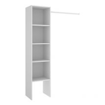 Guardaroba con appendiabiti a muro L137 cm Bianco gaetan