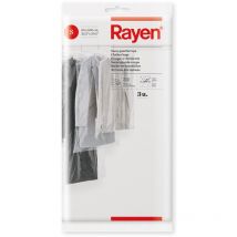 Rayen 6045 3 Custodie per Abiti, Plastica, Multicolore, 65 x 100 cm