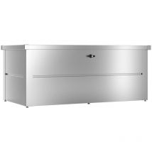 Guardi - Coffre de jardin - taille m - Argent métallisé - 165x85x69 - acier