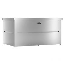 Guardi - Coffre de jardin - taille s - Argent métallisé - 135x65x69 - acier