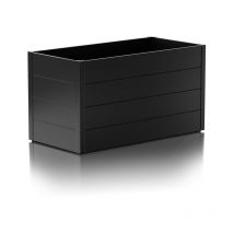 Guardi - Jardinière surélevée - taille m - Anthracite - 140x70x76 - acier