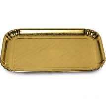 Goldene Backform aus Papier – 330 mm Breite – 430 mm Tiefe – 20 mm Höhe – Guardini