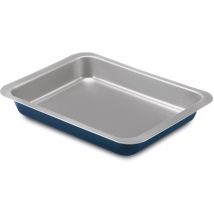 Linea XBake, Lasagnera 24x32cm, Acciaio con Rivestimento Antiaderente, "Acciaio green" con nuovo rivestimento pfas free, Grigio/Blu - Guardini