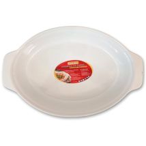 Guardini Ovaler Keramik-bräter, 30x18 Cm, Weiß