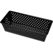 Gardenia, Stampo Forato per Pane 25x11cm, Acciaio con rivestimento antiaderente, Colore nero - Guardini