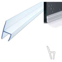 Guarnizione box doccia profilo h ricambio silicone trasparente 10 mm 2MT 74228