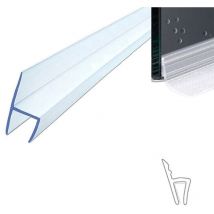 Guarnizione box doccia profilo h ricambio silicone trasparente 6MM 2MT 74226