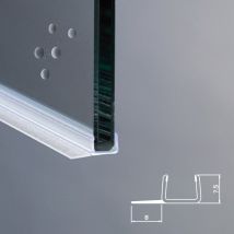 Guarnizione Box Doccia Ricambio Verticale Vetro 8mm EC-8-4091