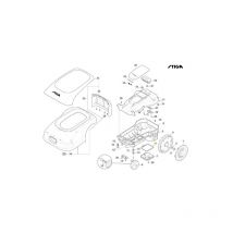 Junta de la cubierta de la batería del robot modelos A1000 Stiga 122280002/0