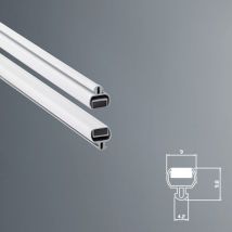 Guarnizione Magnetica Box Doccia in Gomma EC-MAG-03 kit 2 pezzi Bianco