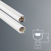 Guarnizione Magnetica Box Doccia in Gomma EC-MAG-8-53 kit 2 pezzi Grigio