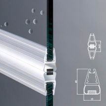 Guarnizione Magnetica Box Doccia Profilo Vetro 4mm 5mm EC-414 kit 2 pezzi