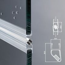 Guarnizione Magnetica Box Doccia Profilo Vetro 8mm EC-1091