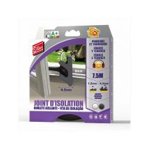 Guarnizione per porte e finestre da 1,5 a 4,5 mm, L.7,5 m nera Ellen