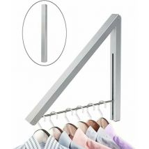 Volavo - Porte-manteau mural pliable et rétractable . Cet étendoir mural offre une économie d'espace invisible pour le séchage de vos vêtements