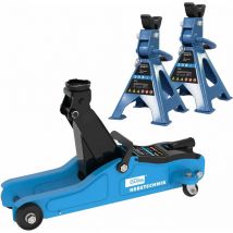 Reifenwechsel-Set Rangierwagenheber GRH2/330L + 2 Unterstellböcke - Güde