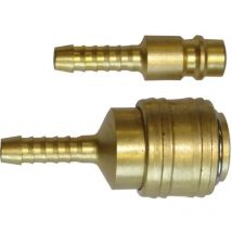 Raccord rapide et raccord cannelé pour tuyau air comprimé diam 6 mm
