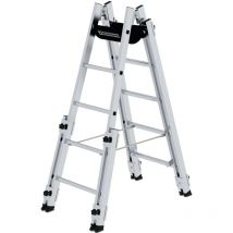 Aluminium Stehleiter 2x5 Sprossen treppengängig - 033510 - Günzburger Steigtechnik