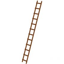 Leiter Dachleiter Dachdeckerleiter Holz Sprossen 1x12 033121 - Günzburger