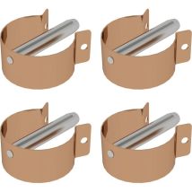 Günzburger Steigtechnik 4x Federclip Für Rollgerüst Mit Langen Bolzen Offen - 019137