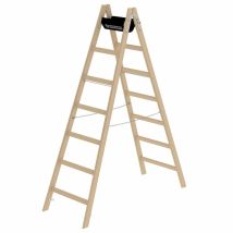 Günzburger Steigtechnik Sprossen-stehleiter Holz 2 X 7 Sprossen - 033214