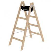 Günzburger - Leiter Stehleiter Holz beidseitig Sprossen 2x4 033208
