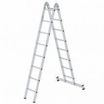 Steigtechnik Klappleiter 2tlg. Mit Nivello-traverse 2 X 8 Sprossen - 032216 - Günzburger