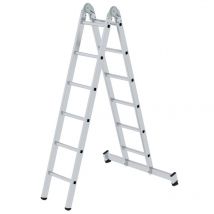 Leiter Klappleiter nivello Alu 2-teilig Sprossen 2x6 032212 - Günzburger