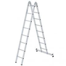 Leiter Klappleiter nivello Alu 2-teilig Sprossen 2x8 032216 - Günzburger