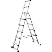Teleskop-Kombileiter Combi Line 6 + 2 Stufen nutzbar als Anlege- oder Stehleiter - 115476 - Günzburger Steigtechnik