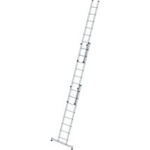 Sprossen-Schiebeleiter 3tlg. mit nivello-Traverse 3 x 8 Sprossen - 020608 - Günzburger Steigtechnik