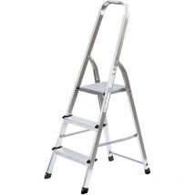 Günzburger - Leiter Stehleiter Haushaltsleiter Alu einseitig Stufen 1x3 011124