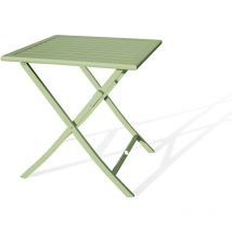 Citygarden - marius - Table de jardin pliante en aluminium vert lagune - city garden