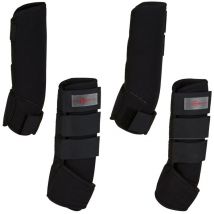 Ensemble de guêtre de cheval 4 pcs Cob Noir 320132 Kerbl