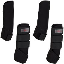 Ensemble de guêtres de cheval 4 pcs Complet Noir 320133 Kerbl