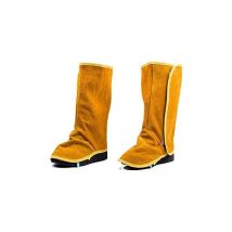 Guêtres de soudage en cuir, couvre-bottes et chaussures de soudage résistants au feu, couvre-pieds de protection de travail de soudeur résistants à