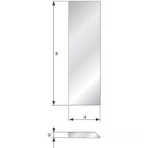 Streifenhobelmesser 640x35x3 mm Hobelmesser hss Schnellarbeitsstahl - Guhdo