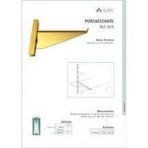 Alma - guia aluminio plata 620 de 2 metros 2 mts , Guia de cremallera para montar estanteriasTamaño 2 metrosAluminio plateadoNo incluye tornillos.