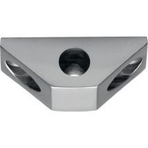 Deni - Guía de varilla para base Vario para varilla redonda 10mm anodizado plata