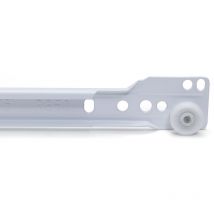 Mengual - Guia Omge Bruno R.4001-50 Blanca - bruno - Jgo.Guías metálicas blancas para cajón con caída de fabricación italiana