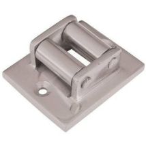 Guidacinghia A Rulli Fori Verticali Cottali - Ottone Cromo Satinato Mm 45x60 - 1 Pezzo